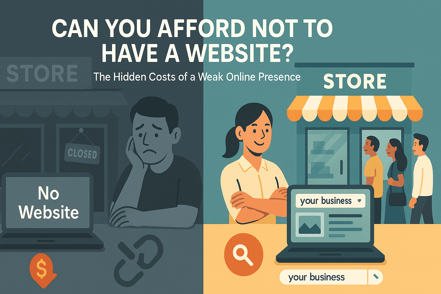 Can You Afford Not to Have a Website? The Hidden Costs of a Weak Online Presence.