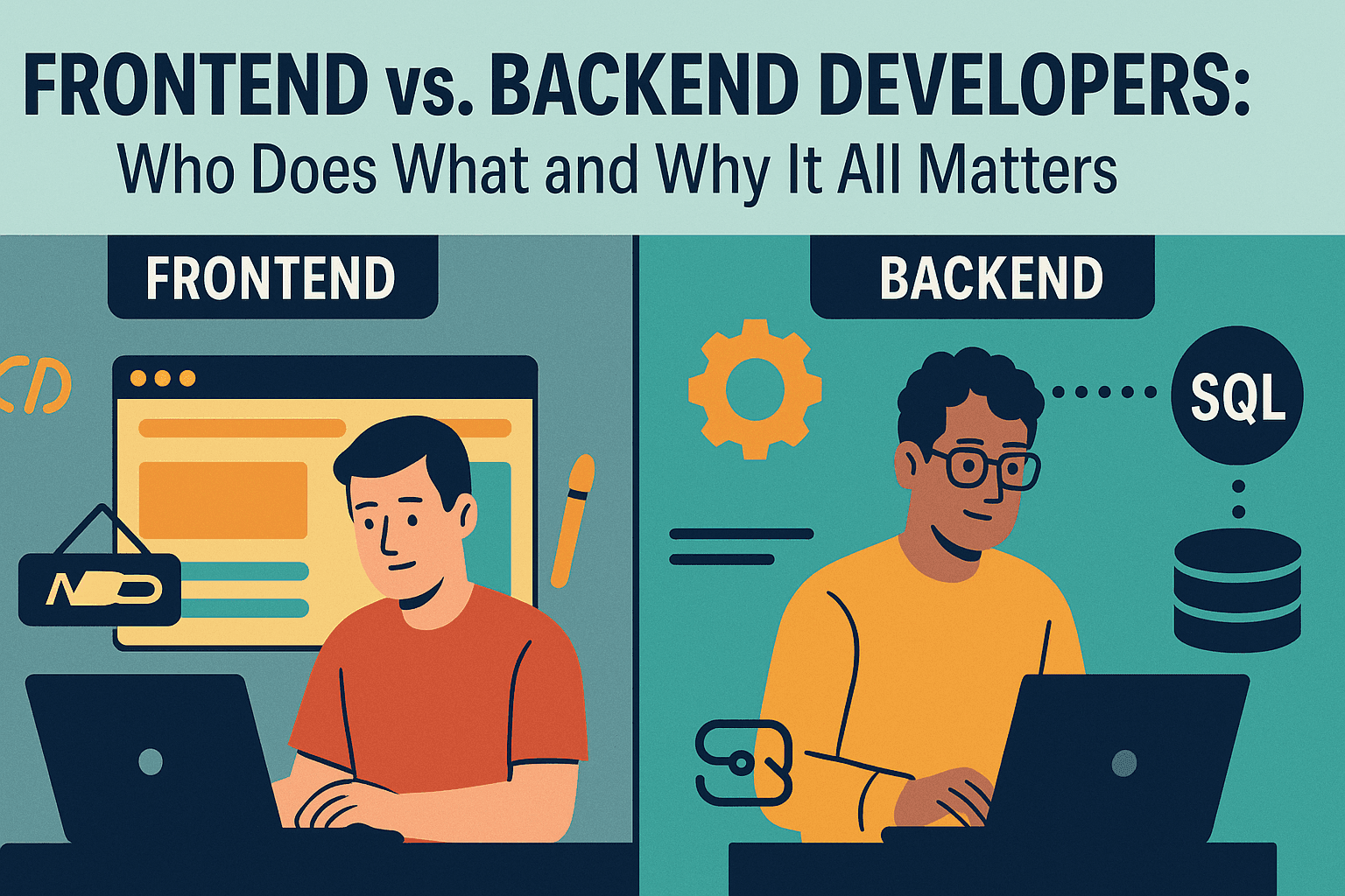 Frontend vs. Backend Developers: Who Does What and Why It All Matters